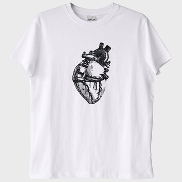 Kalp T-Shirt (Baskı, 0 Pamuk)