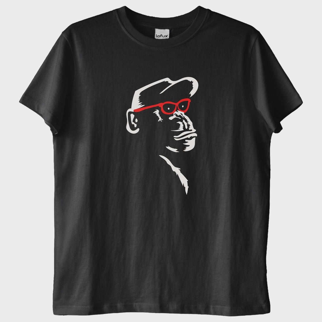 "Cool Chimp with Red Glasses" T-Shirt