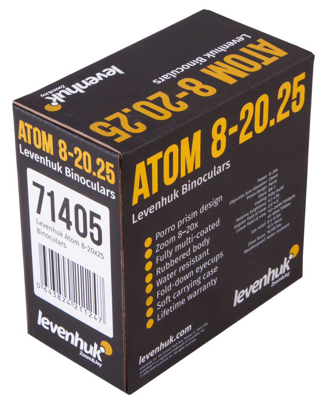 Levenhuk Atom 8–20x25 Binoküler Dürbün