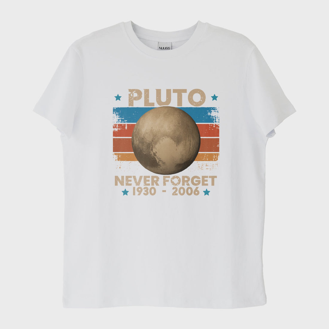 "Pluto: Never Forget!" T-Shirt (Baskı, %100 Pamuk)