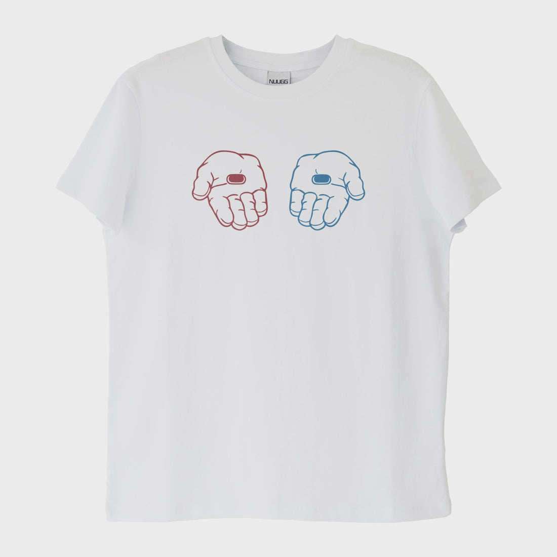 "Matrix: Red or Blue?" T-Shirt (Baskı, %100 Pamuk)