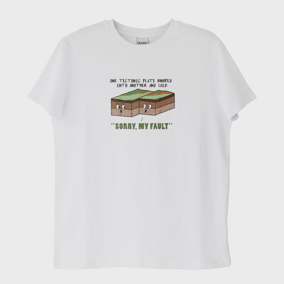 "Sorry, My Fault": Tektonik Plaka Fay Hattı T-Shirt