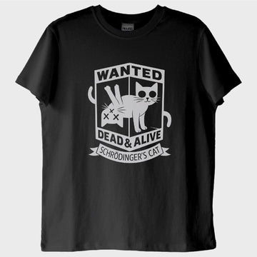 "Wanted": Schrödinger'in Kedisi T-Shirt