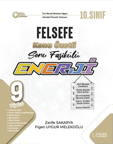 PALME 10.SINIF ENERJİ FELSEFE KONU ÖZETLİ SORU FASİKÜLLERİ (9 FASİKÜL)