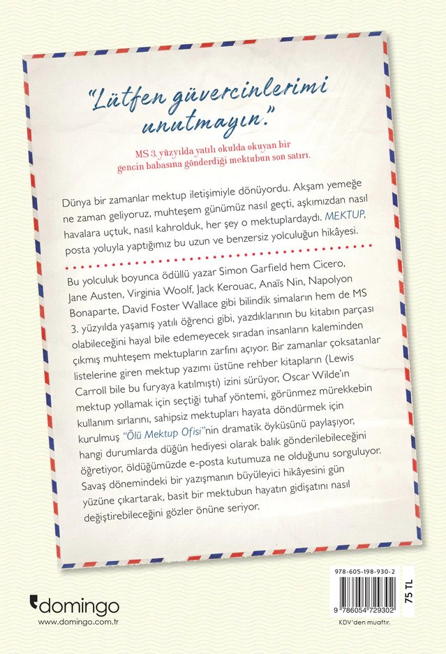 Mektup: Yazışmanın Hayli İlginç Tarihi (Simon Garfield)