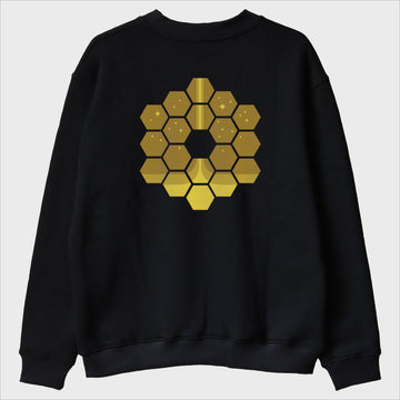 ''James Webb - Golden Hexagons'' Sweatshirt