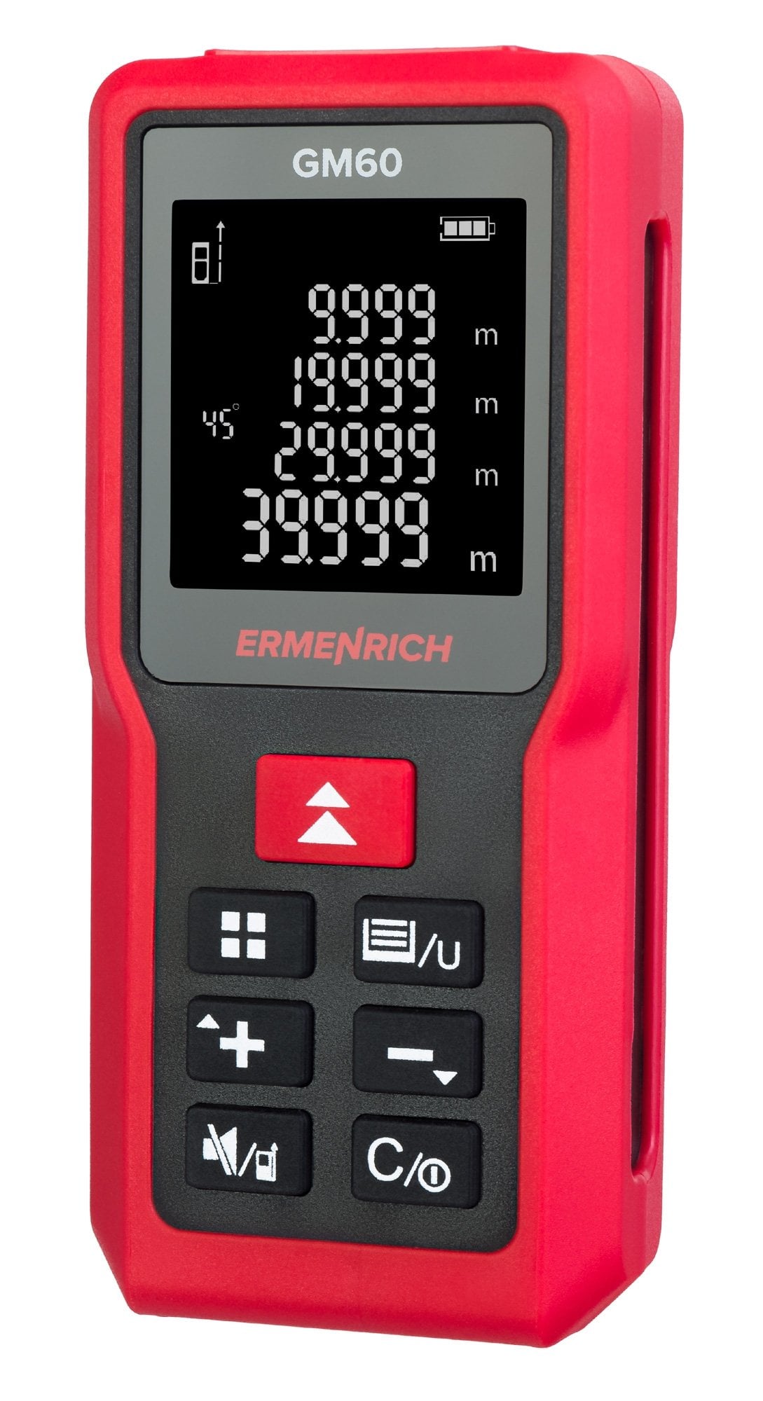 Ermenrich Reel PRO GM60 Lazer Metre, kırmızı