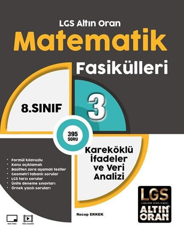 LGS ALTIN ORAN MATEMATİK FASİKÜLLERİ 3 KAREKÖKLÜ İFADELER VE VERİ ANALİZİ