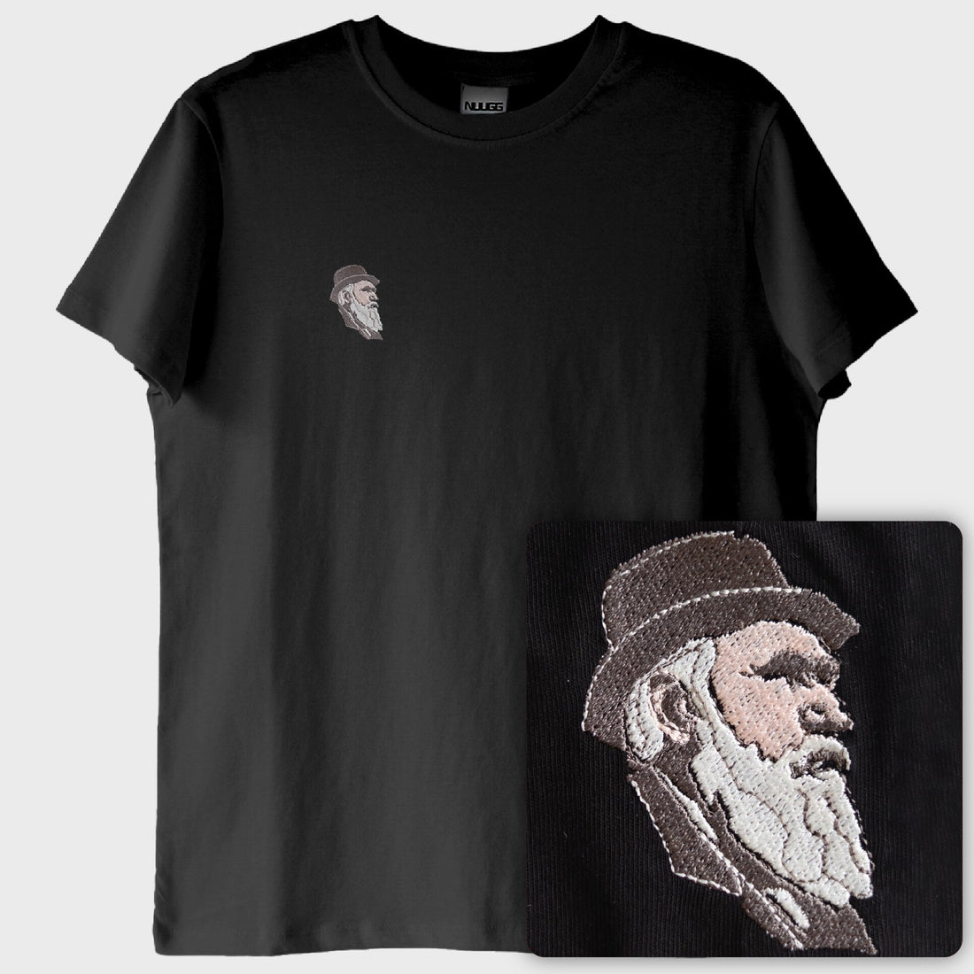 Darwin: Evrimin Babası T-shirt (Nakış, %100 Pamuk)