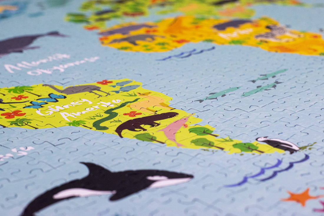 Dünya Hayvan Haritası 1000 Parça Puzzle