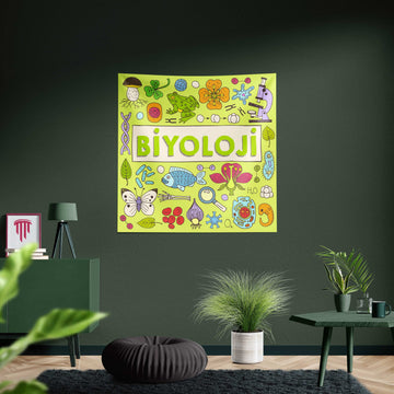 Çocuklar İçin Biyoloji (Kumaş Poster)