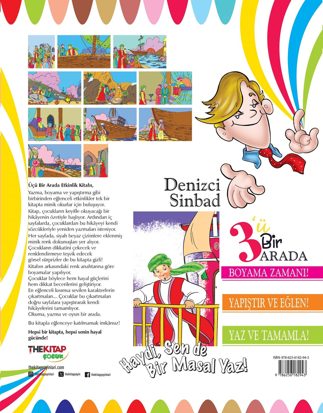 Denizci Sinbad (Üçü Bir Arada Etkinlik Kitabı)