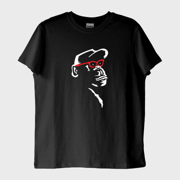 "Cool Chimp with Red Glasses" T-Shirt