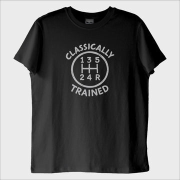 "Classically Trained 2": Düz Vites Sürücü T-Shirt