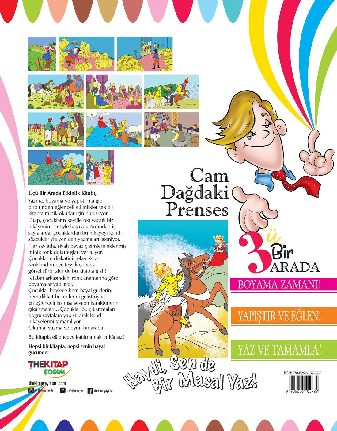 Cam Dağdaki Prenses (Üçü Bir Arada Etkinlik Kitabı)