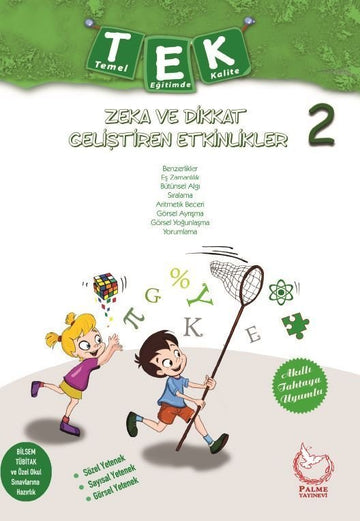 Palme 2.Sınıf Tek Zeka ve Dikkat Geliştiren Etkinlikler + Yaprak Test