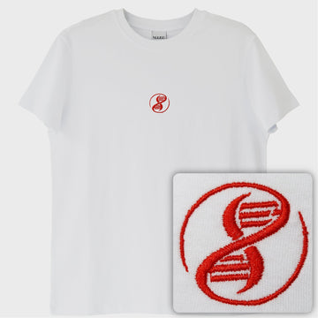 Evrim Ağacı: EA Logolu T-Shirt (Nakış, %100 Pamuk)