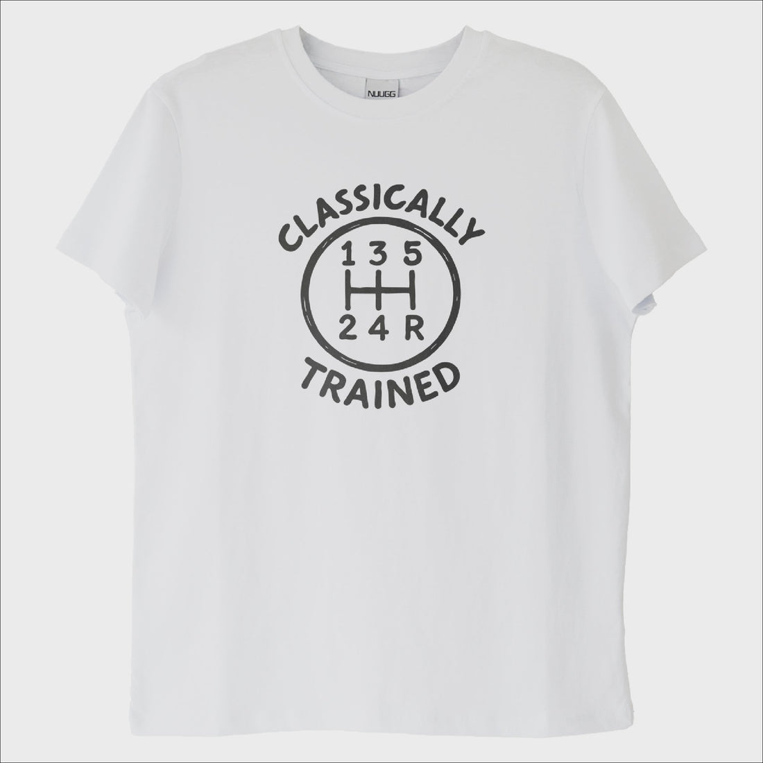 "Classically Trained 2": Düz Vites Sürücü T-Shirt