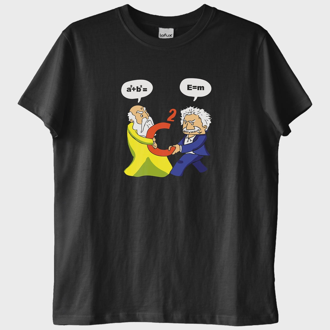 "C Kavgası": Einstein vs. Pisagor T-Shirt