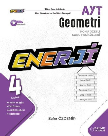 PALME YKS AYT ENERJİ GEOMETRİ KONU ÖZETLİ SORU FASİKÜLLERİ (4 FASİKÜL)