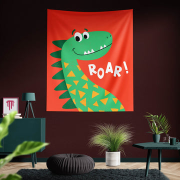Çocuklar İçin Dinozor (Kumaş Poster)